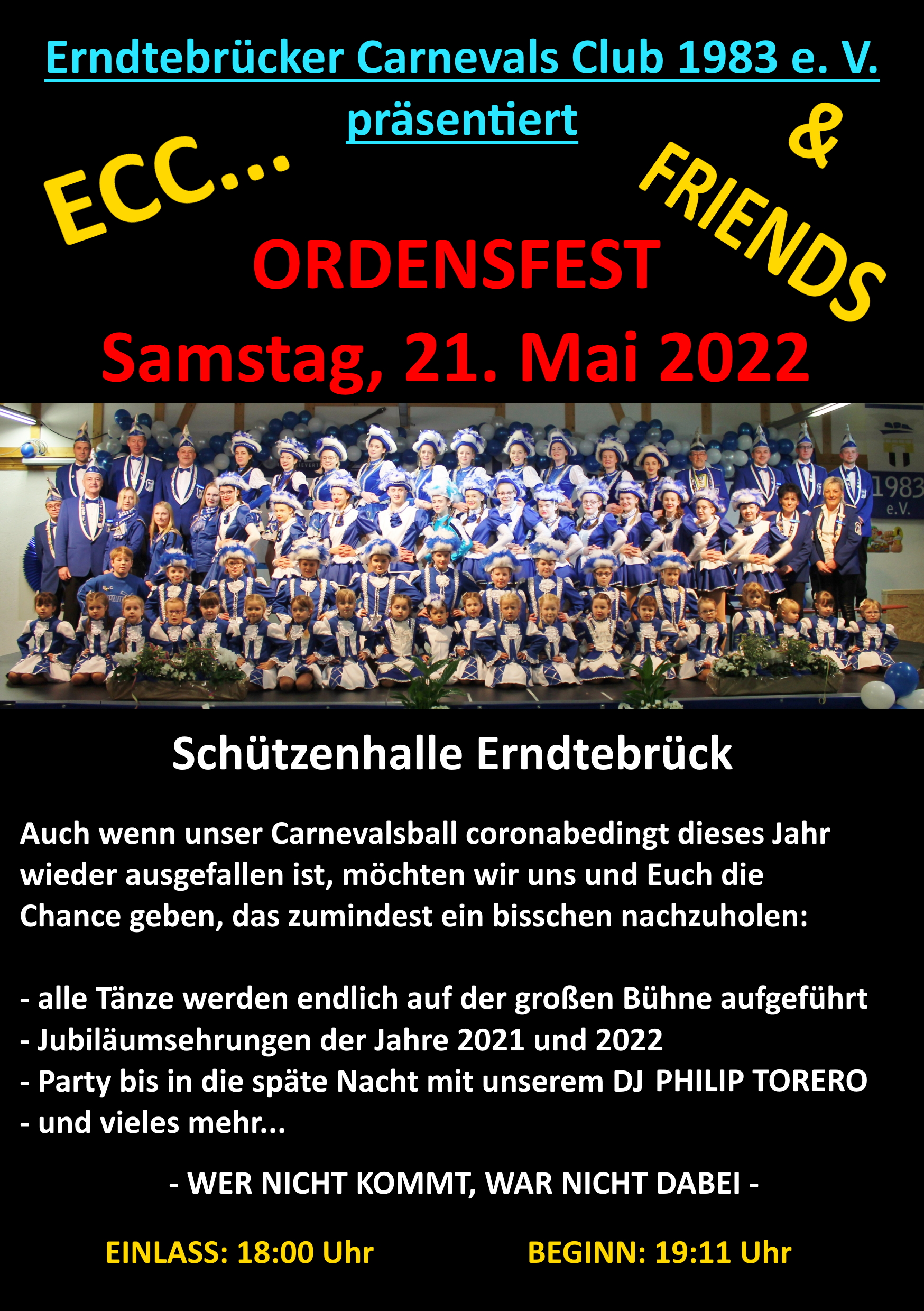 ECC Ordensfest 21.05.2022 - Ticketbestellung 